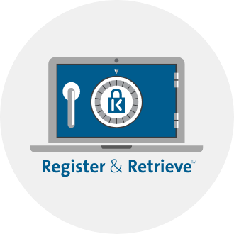 Register and Retrieve icon