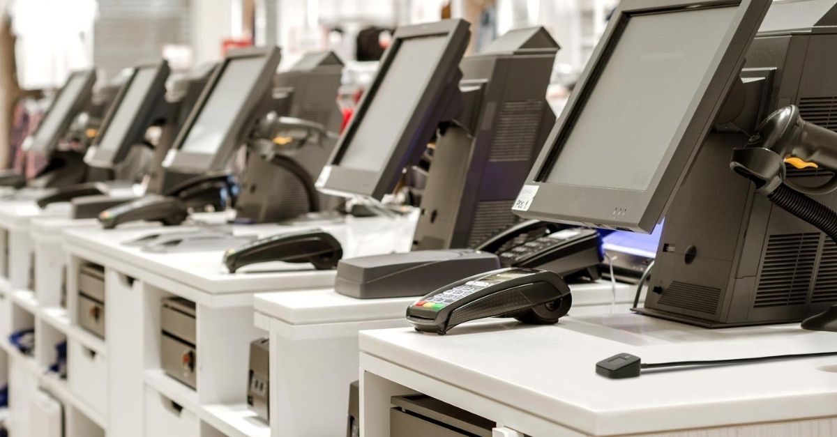 Cash registers with VeriMark Kensington biometric security access