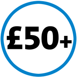 £50+