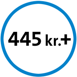 445 kr.+