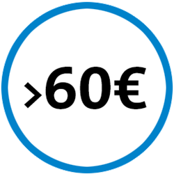 >60€