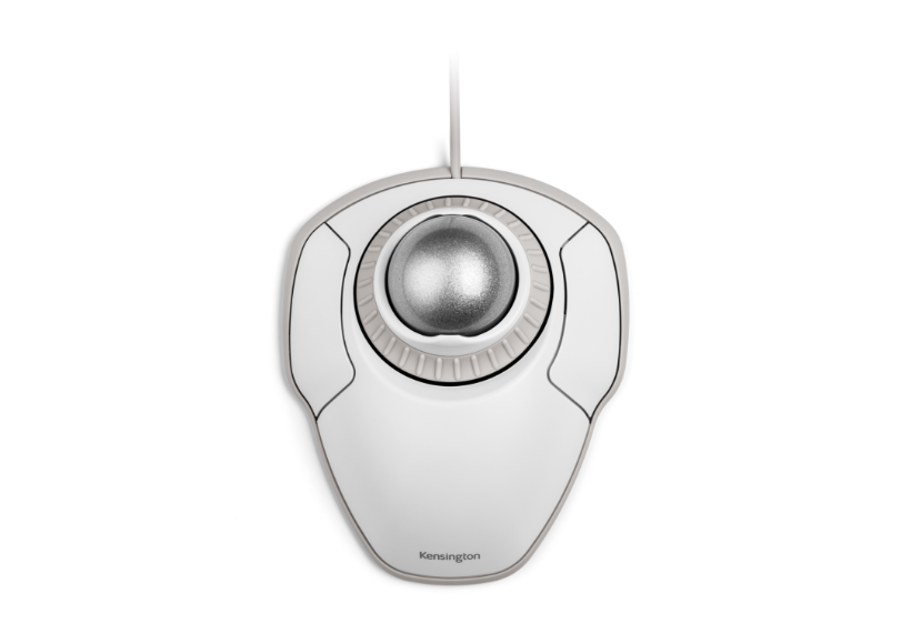 Orbit® Trackball with Scroll Ring- White on white background