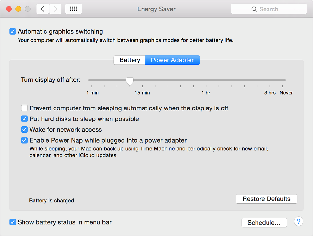 Mac system preferences