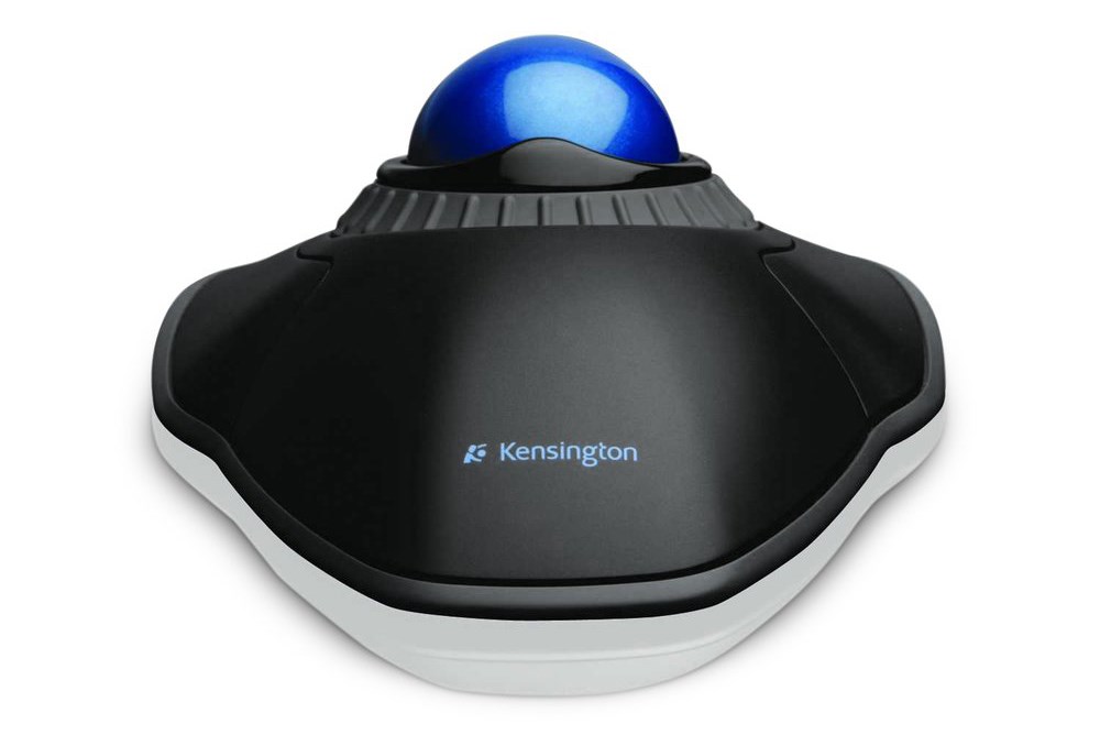 A Kensington Orbit® Trackball with Scroll Ring