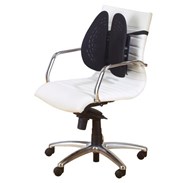 A chair with a Kensington SmartFit® Conform™ Back Rest attached