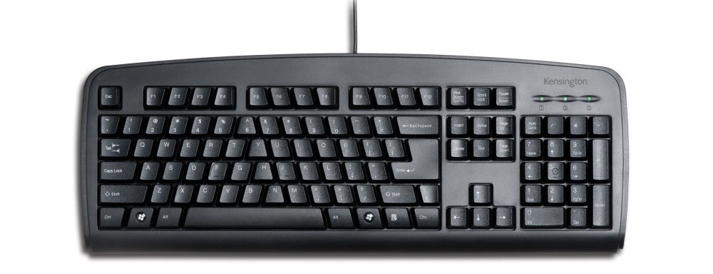 A Kensington Comfort Type™ USB keyboard 