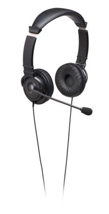 A set of headphones with microphone 