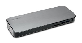 A Kensington SD5300T Thunderbolt 3 40Gbps 4K Docking Station with SD Card Reader