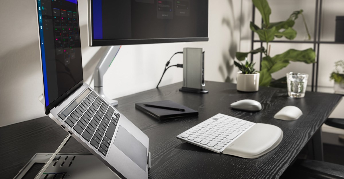 SmartFit Easy Riser Ergonomic Laptop Riser on desk.jpg