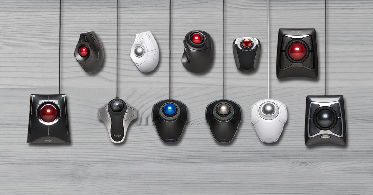 Full line of Kensington Trackballs