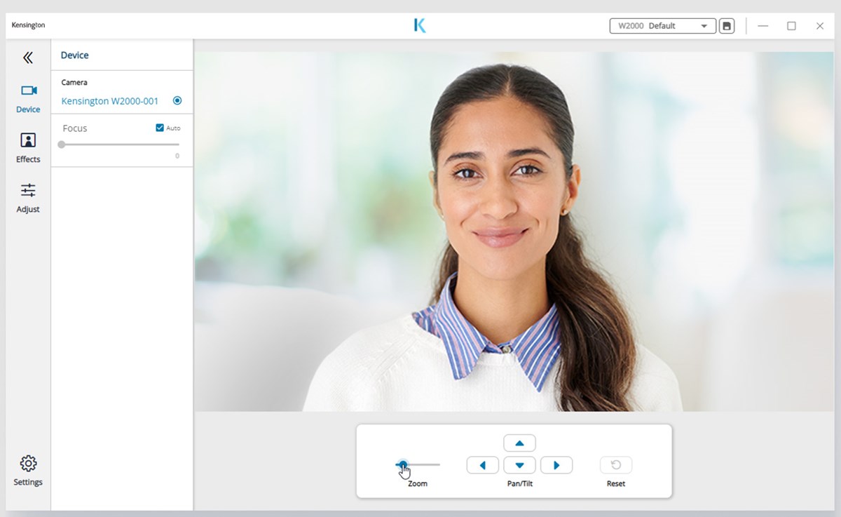 Screenshot showing Kensington Konnect interface