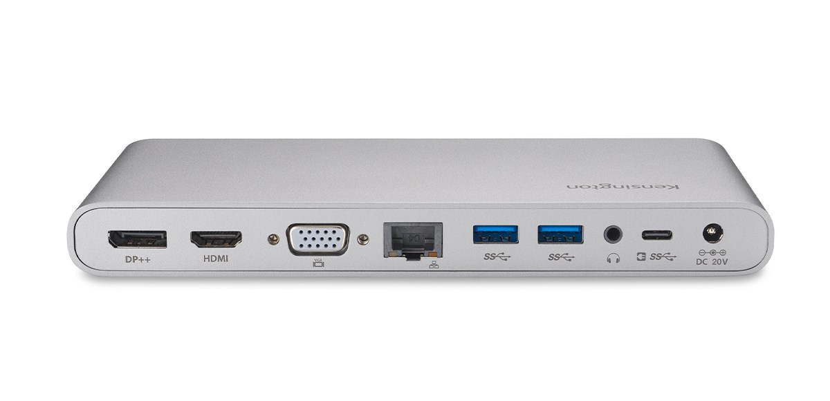 Kensington SD4810P USBC 5Gbps Triple Video Driverless Dock.