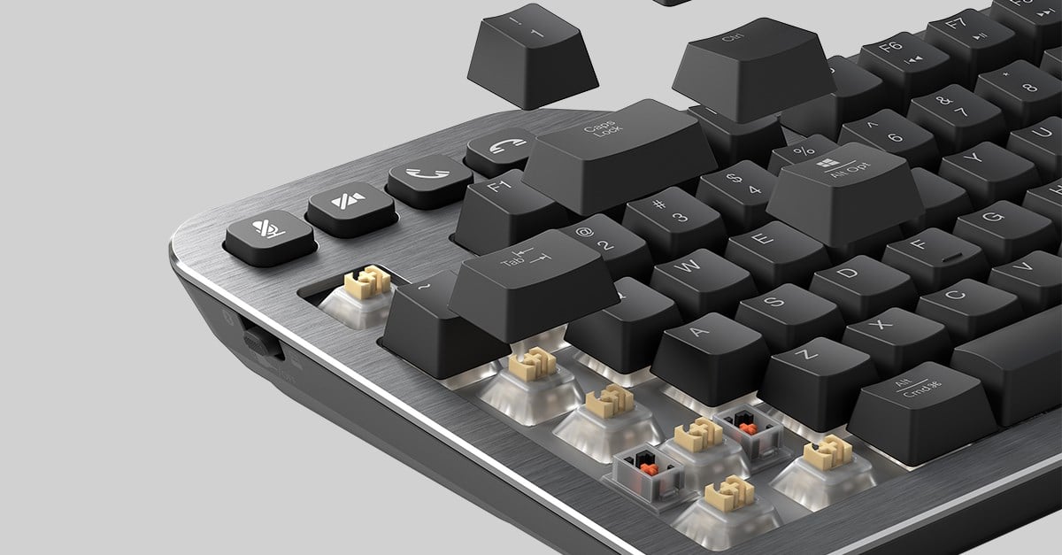 Deep look at the keys of the new mechanical keyboard from Kensington.