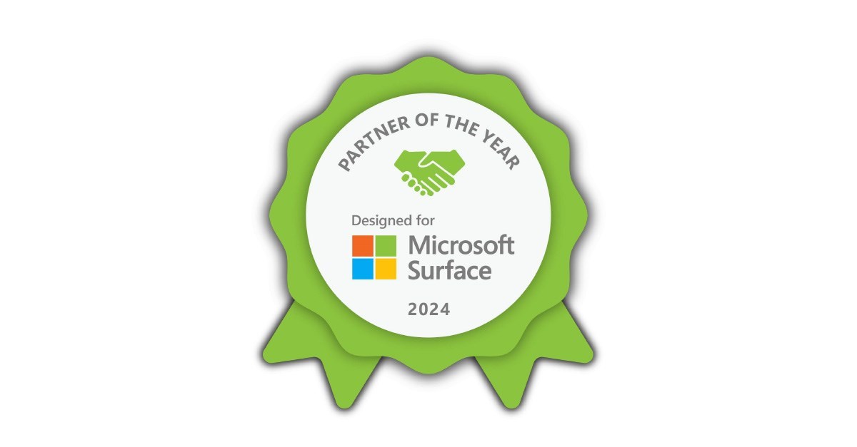 Distinction Microsoft Surface 2024 – Kensington partenaire de l’année.