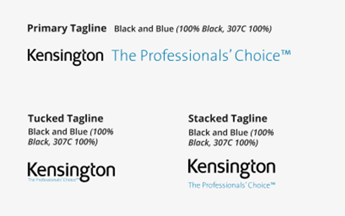 Black and blue logo image example.