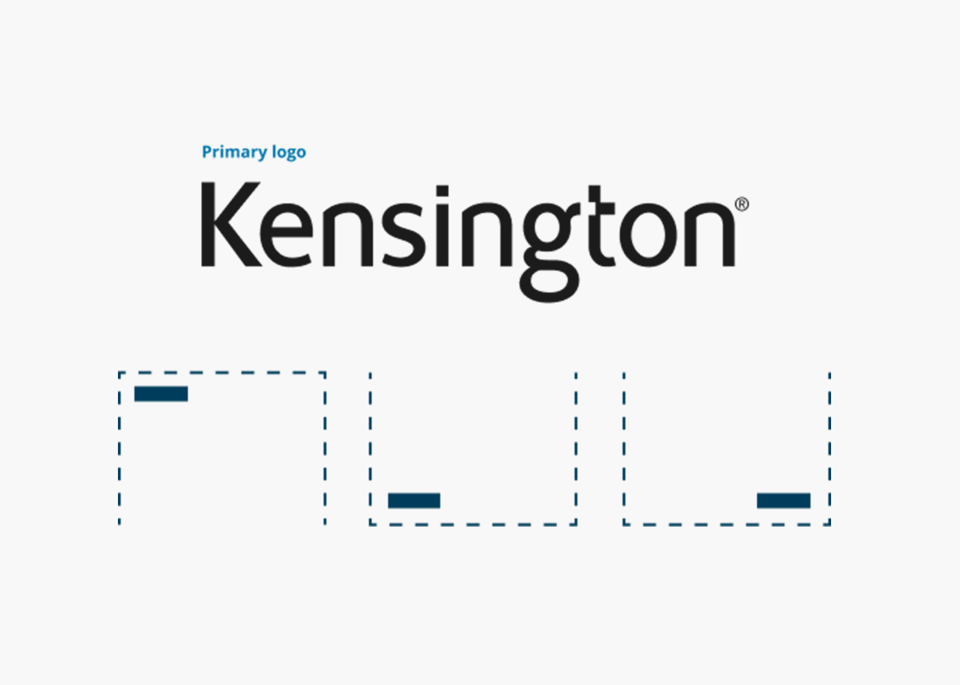 Explanation of Kensington logo placement.