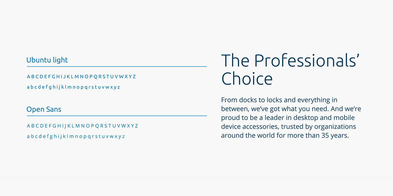 Ubuntu and Open Sans example text.