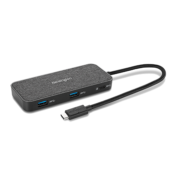 SD1650P USB-C Single 4K Portable Docking Station with 100W Power Pass-Through on grey background