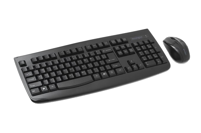 Keyboard for Life Wireless Desktop Set on grey background