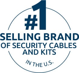 Number one selling brand of security cables and kits in the U.S. logo