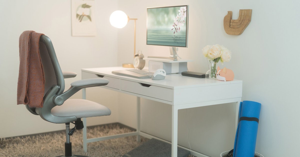 ergonomic home office with Kensington products