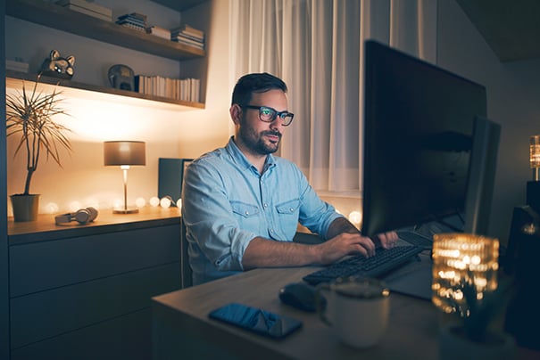 Person using Kensington headset