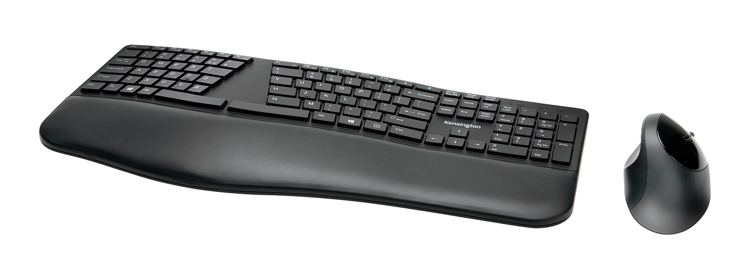 Kensington Teclado y ratón inalámbricos Pro Fit® Ergo (negro)