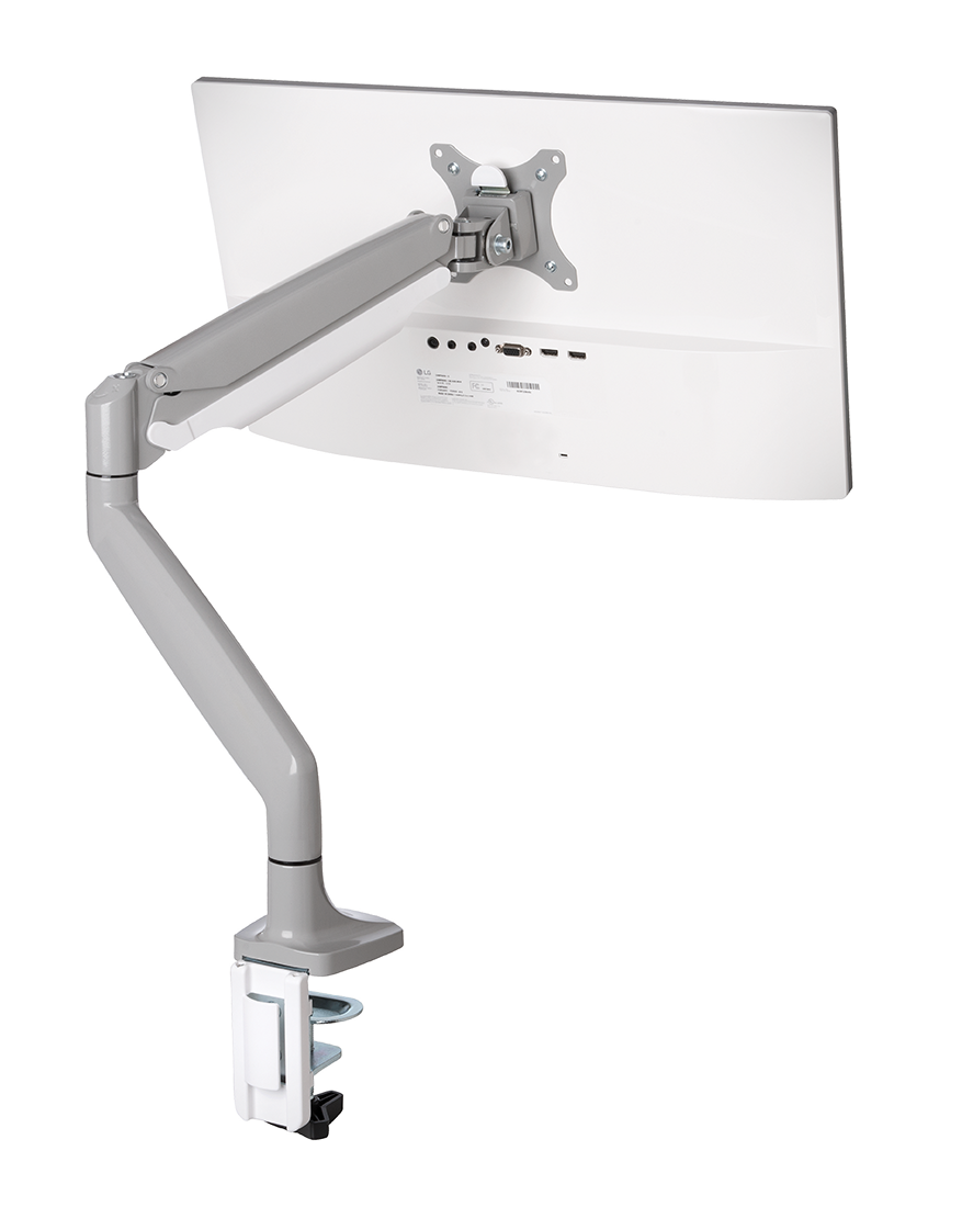 Smartfit Braccio singolo per monitor grigio su sfondo bianco
