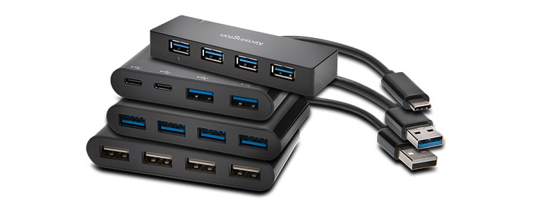 Adaptateur Ethernet USB-A UA0000E — Noir, Hubs USB & accessoires