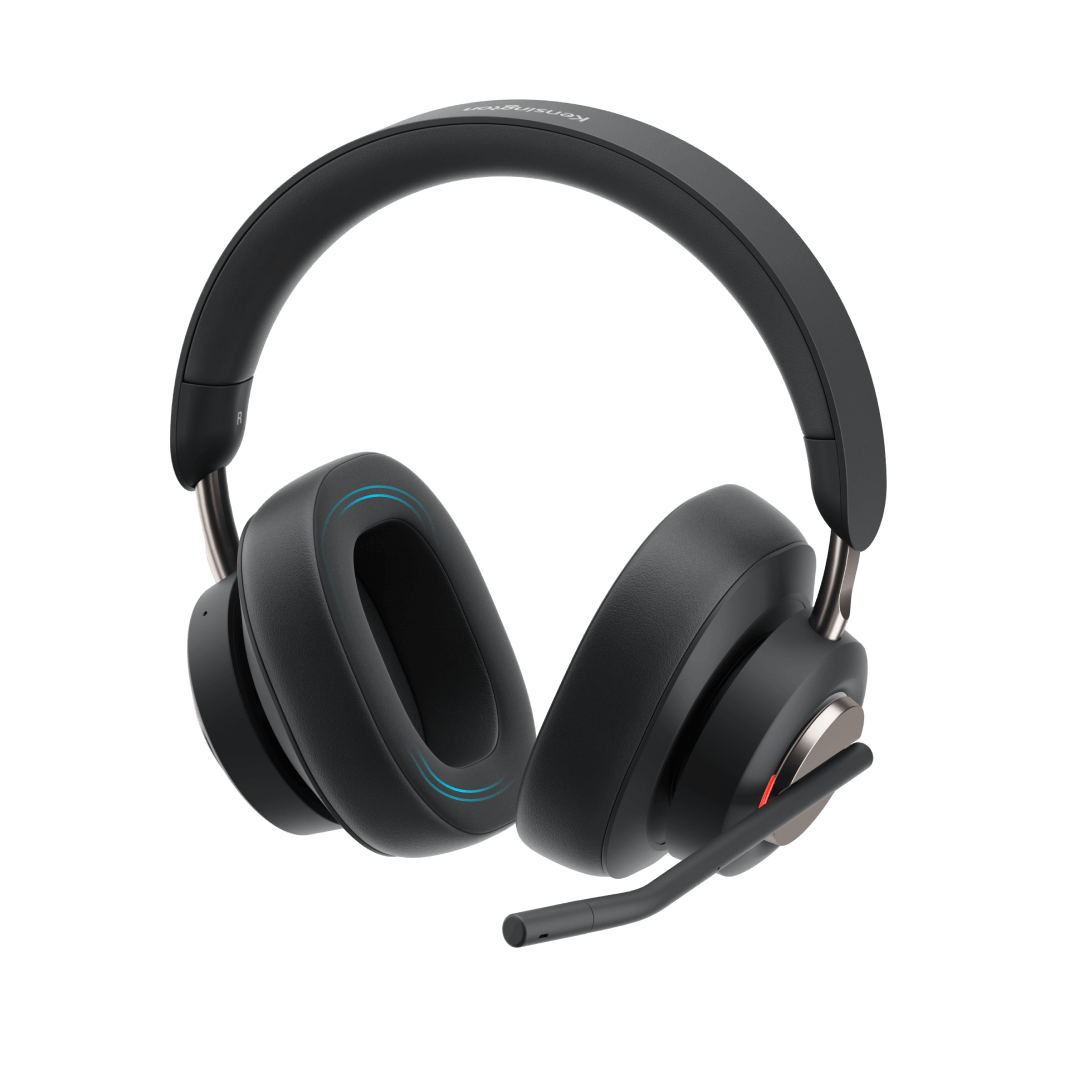 ビジーライト点灯中のKensington H3000 Bluetoothオーバーイヤーヘッドセット
                                