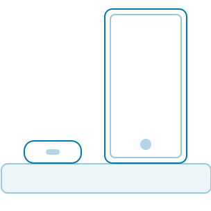 Qi wireless charging icon