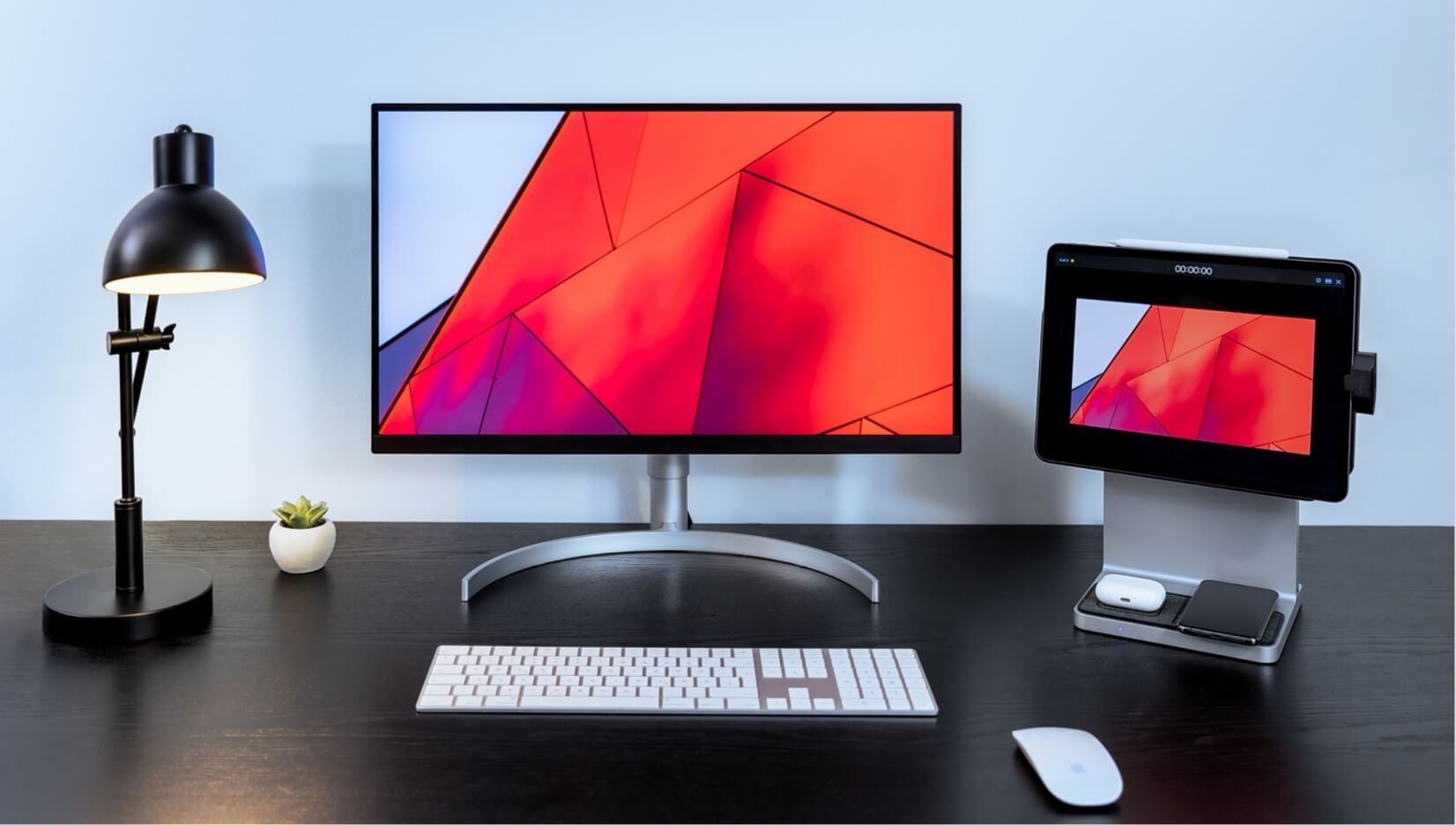 StudioDock on desk next to monitor small