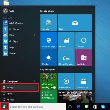 Enregistrement d'empreintes digitales Windows 10 étape 1