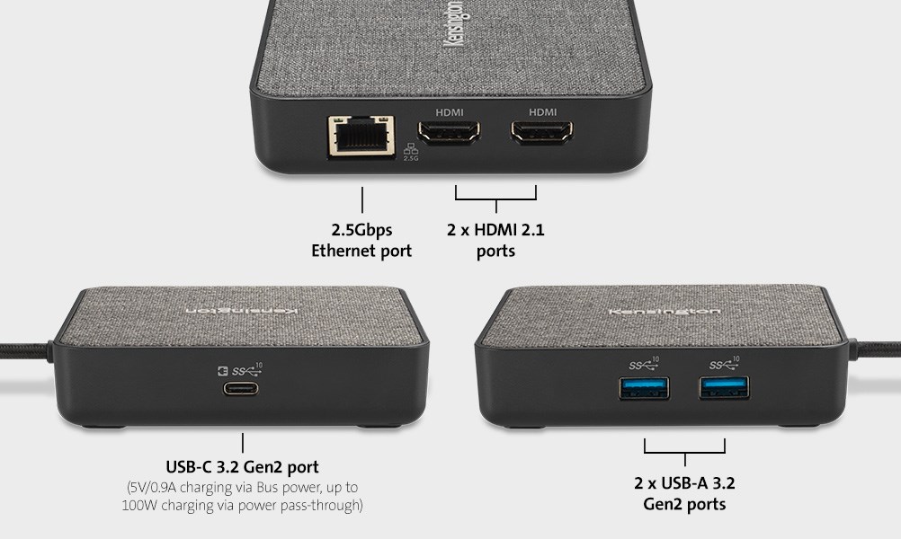 MD125U4 docking station showing ports