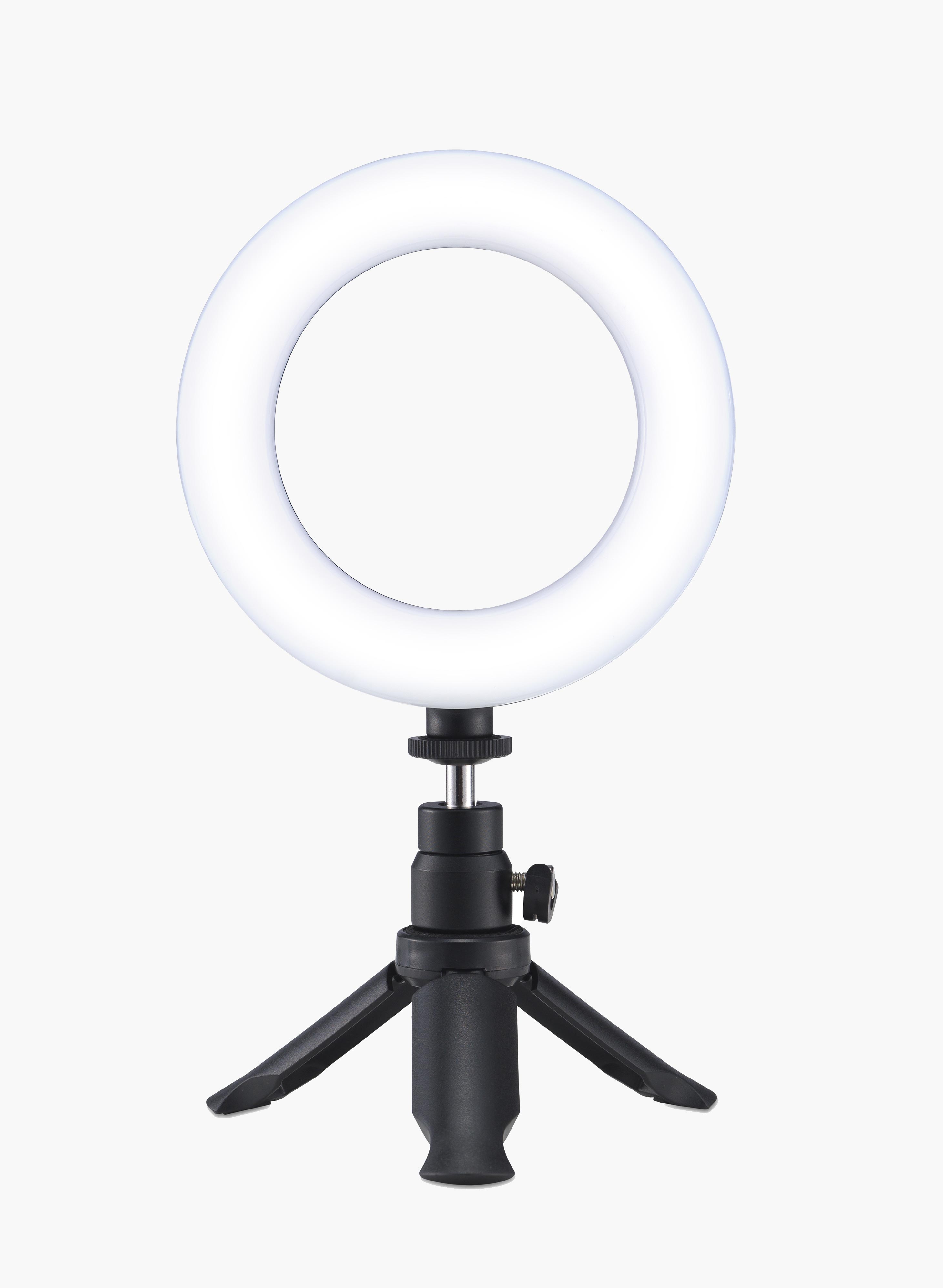 5inch Ring Light Video Conferencing Kit connected to desk