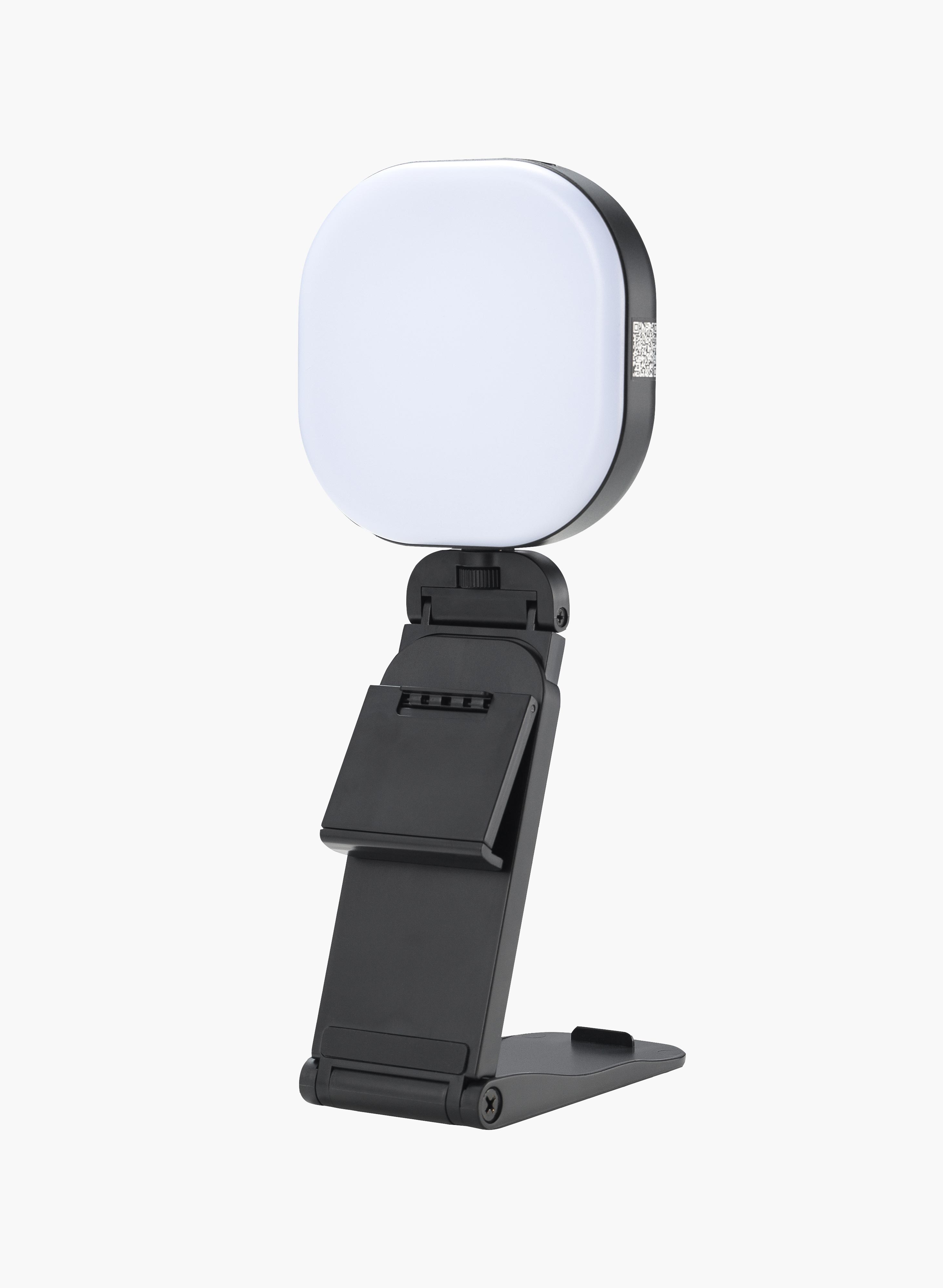 ProGlow™ Portable Video Conferencing Light connected to desk