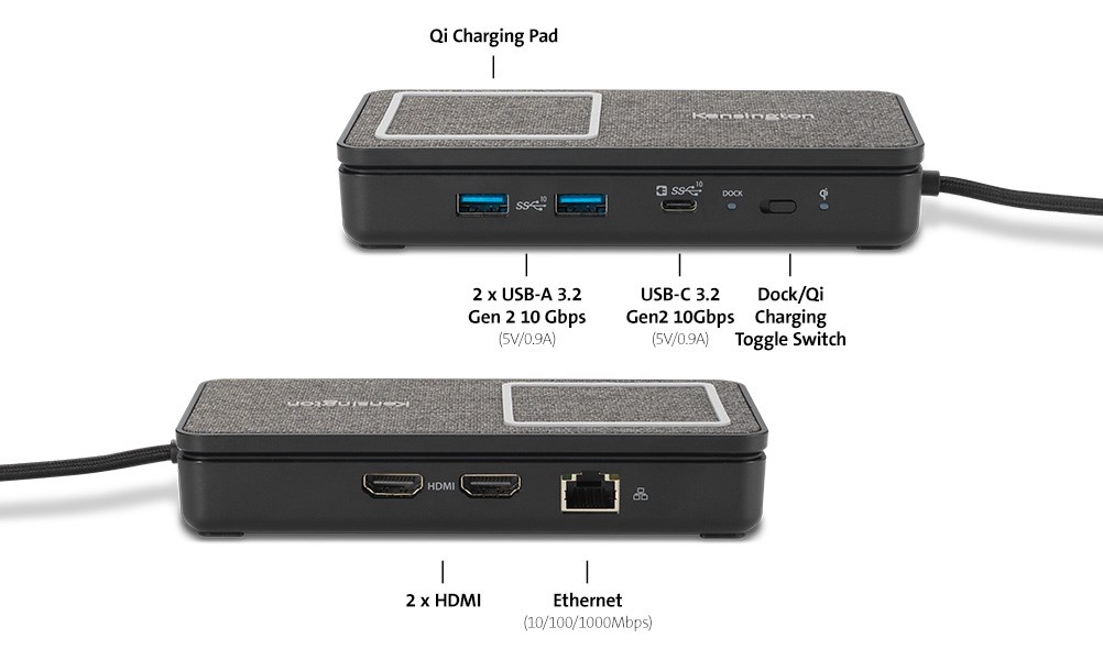 SD1700P docking station showing ports