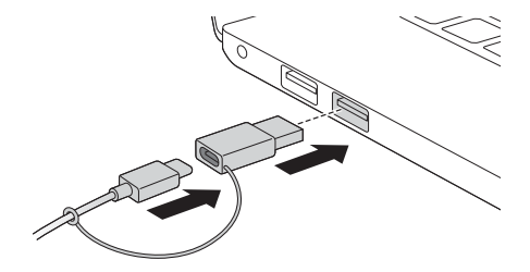 Connect the other end of the USB host cable using the USB 3.0 adapter screenshot