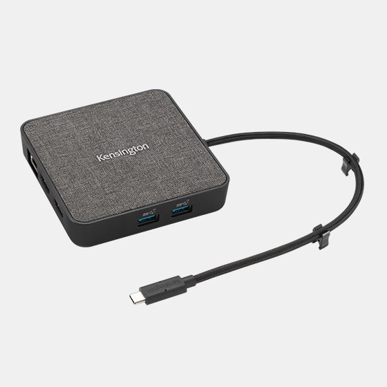 docking portátil de Kensington, docking portátil y móvil SD1700P USB-C Dual 4K con carga Qi.