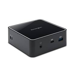 SD2400T Thunderbolt 3 40Gbps Dual 4K Nano Dock with 135W Adapter - Win/Mac on white background