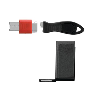 USB Port Blocker and Cable Guard - Horizontal on white background