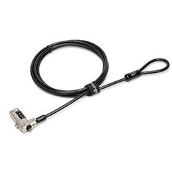 Slim N17 Combination Laptop Lock for Wedge-Shaped Slots on white background