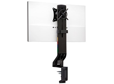 Single Screen Space Saving Monitor Arm on white background