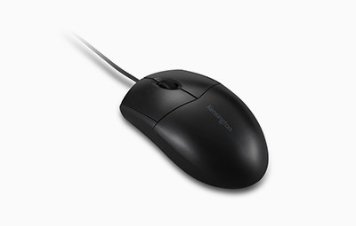 Wired USB Washable Mouse on white background