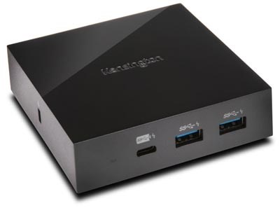 USB-C and USB-A 10Gbps Dual 4K Hybrid Docking Station on white background