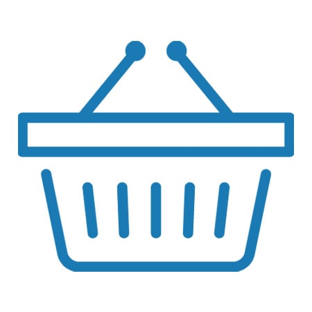 Icon of shopping basket