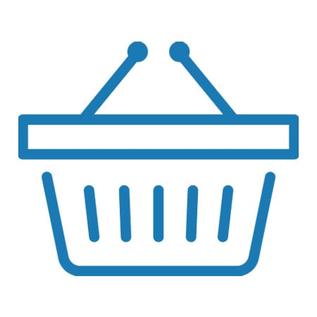 Icon of shopping basket