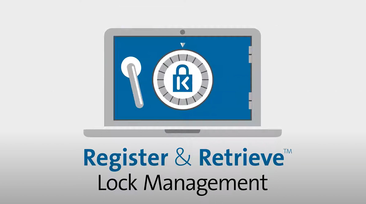Register & Retrive logo on a white background